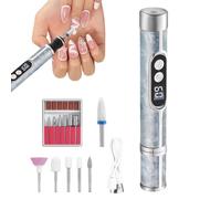 Nail Drill Professional - High Speed Digital Display Tool, Rechargeable Manicure Drill with Precision Control, Nail Machine Kit, Salon Quality E-File, Portable Nails Care Device for Home Salon Travel