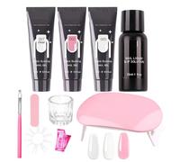 Nail Extension Kit - Gel Nails Kit 15 ml x 3 pezzi | Poly Nail Extension Gel Kitt, Wives Mothers Brides Home For Beginners Professionals Students Women Girls Ladies Wives Mothers Brides Home