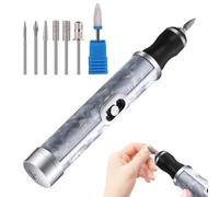 Nail Filer Electric - Hardware 12.5x1.9cm | Cordless Drill Machine | Professional 4 Speeds Remover Kit For Edge Shaping Polishing Grinding Nursing Peeling Grooming