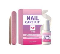 Nail Fix Repair Kit, Quick Strength Builder System, 0.79x0.79x1.97inch Nail Repair Solution with Fast Cure, Sturfy Fiber Nails Reinforce Formula, Smooth Design Salon Style, Home Beauty Care Use