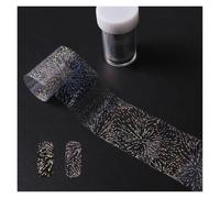 Nail Foil 4*100cm Adesivo olografico a forma di stella for manicure, esagono, puntini, cuore, fuochi d'artificio, nail art, fai da te, attrezzo for unghie, attrezzatura for nail art, motivi decorativi