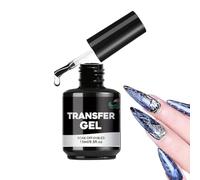 Nail Foil Transfer Gel - 15ml Fingernails Stickers Long Lasting UV Light Glue - Transfer Foil Gel for Nails | for Beauty & Personal Care Women Beginners Home Salon Professional DIY Manicure Party