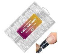 Nail Forms, 120 pezzi Extension Mold, 12 Size Clear Reusable Design Strip, Artificial Manicure Accessory for Salon Home, Professional Tool for Shaping Sculpting Creative Showcase