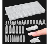 Nail Forms | Sandwich Nail 180 Pezzi | Panino Struttura Full Cover Beauty Tool, Nails Extension Forms For Family Friends Makeup Salon Home Travel Wedding Bridal Spa Holiday