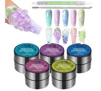 Nail Gel Builder Kit - 5 Piece Non Stick Hand Extender Glue, Acrylic Sculpting Set | Professional Manicure Extension Tools for Beginners Women Beauty Personal Care Home Salon Use