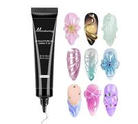 Nail Gel, Nail Decoration, Quick Drying Smooth Application Long Lasting Clear Finish Easy Removal Formal Suitable Sculpting Gel for Formal, Holiday, Daily, Home, Salone