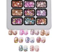 Nail Gel Palette 9-Color Soak Off Manicure Give Nails A Dazzling Glue