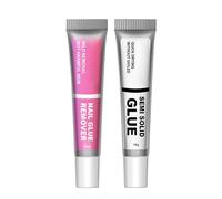 Nail Glue and Remover, Solid Gel Adhesive, Long-Lasting Quick-Dry Formula, Portable Manicure, Easy Nail Care Solution, Convenient Beauty Tool for Women Girls Manicure Travel Home
