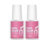 Nail Glue Forte - Adesivo Per Unghie Finte Con Applicazione Facile,2 Pezzi Asciugatura Rapida Forniture Manicure per Home Salon Stilisti Creativi Amanti della Bellezza Professionisti Appassionati Donn