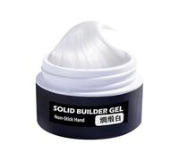 Nail Glue, Non-Sticky Hard Gel, Strong Adhesive Formula, Lightweight Easy Application, Harmless Material, Ideal for Styling Salon or Home Use, 15g Clear White, 1 Pack