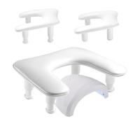 Nail Hand Rest | Arm Rest For Nails | Manicure Hand Rests, Adjustable Height Arm Rest Pillow, 43 x 27,8 x 12,5 cm Salon Quality Hand Rests With 3 Gear Adjustable For Nail Techs & Beginners, White