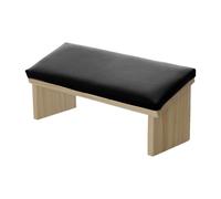 Nail Hand Rest - Manicure Arm Cushion, PU Leather Stand | 30,5 × 10,6 × 12,8 cm Bevel Support Pad, Comfortable Wooden Base Design, Stabile Accessory For Home Salon Work