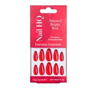 Nail HQ Almond Bright Red Nails (24 Pieces)