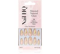 Nail HQ Almond Unghie finte Natural Glaze 24 pz