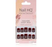 Nail HQ Square Unghie finte Deep Red 24 pz