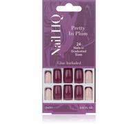 Nail HQ Square Unghie finte Pretty In Plum 24 pz