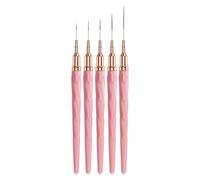 Nail Liner Brush, Fine Tip Detail Brush, 5.28in, Gel Polish Brushes, Perfect Fine Lines, High Precision Detailing for Floral Art, Geometric Designs, Stripes, Patterns