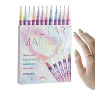 Nail Markers - Coloring Pens, Precision Design Markers with Quick Dry Ink, Manicure Drawing Tools Set, DIY Nails Paint Marker for Home Salon Styling