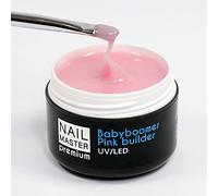 Nail Master Premium 30g, Babyboomer Pink Builder, Gel unghie UV/Led - Rosa latte soft Costruttore Modellante e Sigillante - Media viscosità, senza acidi