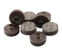 nail-on, 2,5 cm Heavy Duty feltrini per mobili in legno e superfici dure (8 pezzo) - marrone, rotondo, marrone, 4718795N