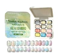 Nail Paint | 12 Colors No Wipe Silk Satin Manicure Design Palette