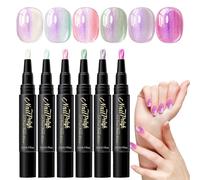Nail Paint Pens - Water Gel, Set Quick Dry Precision Drawing Pens for Easy Design Tools for Beginners Women Home Party Travel Wedding Daily Practice Creative Art