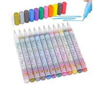 Nail Painting Pens, Waterproof Nail Markers, Acrylic Pens, Fingernail Art Drawing Set with 12 Vibrant and Multipurpose for Professional Salon Use, 5.31x4.72x0.51 Inches