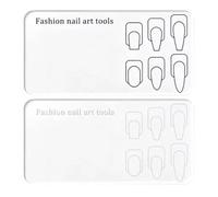 Nail Palette - Acrylic 2 Piece Clear DIY Reusable Training Board