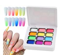 Nail Patting Gel, 12 Color Gradient Gel, Long Lasting Nail Paint, 30ml