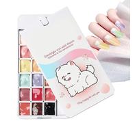 Nail Patting Gel - 18 Colors Gradient Palette | Gel Nail Paint Set | Art Patting Kit Design Pigment Collection For DIY Manicure Salon Practice And Daily Use