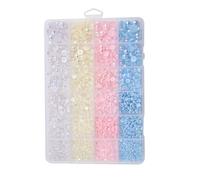 Nail Pearls, Half Round Craft Pearls, Tiny Bead Embellishments, Flat Back Charm, Decoration Accessory for Home Salon, Phone Case Making, Summer Style, Women's Creative Projects, 7,48 x 5,2 Inches