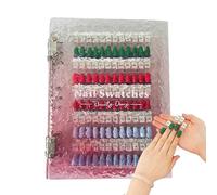Nail Polish Book, Magnetic Salon Design Chart, Practice Stand Binder 11.81x9.84x2.36 inches, Magnetic Tips Storage Organizer, Easy Preview Sample Display, Professional Art Shelf