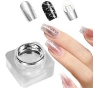 Nail Polish, Mirror Gel, High Gloss Metallics Finish Fast Dry Shine, Long Lasting Water Resistant Application Ease Edge Grips, Salon Accessory for Home Professional Styling