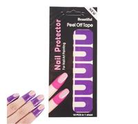 Nail Polish Protector For Fingers, Soft Elastic U-Shape Guards, Peel Off Nails Stickers For -Free Application, Essential Nail Tape For Manicures, Perfect For Home Use, 14.2x7cm