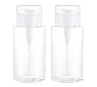 Nail Polish Remover Pumpspender, Dispenser per Smalto 2 Pezzi, 200ml Flaconi Dosatori Dispenser Acetone Push, Smalto per Cosmetici, Cleaner Unghie