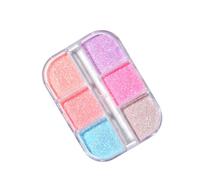 Nail Powder Decor Glow in The Dark Fluorescenza Luminoso Manicure Strumento Sfregamento Bellezza Set Adulti Casa Usando Forniture Tipo 1