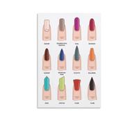 Nail Salon Decor Canvas Art Nail Art Styles Poster for Beauty Studio and Room Aesthetic Wall Decor(Unframed,16x24inch(40x60cm))