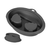 Nail Soaking Bowl, Manicure Hand Basin, Silicone Soak Tray, Sturdy Ergonomic Care, 9.33x7.09x2.32 inches Portable Manicure Accessory for Spa Salon Travel and At-Home