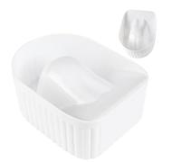 Nail Soaking Bowl, Nail Polish Remover Soak Off Manicure, ABS Material, Dip Powder Groom, 14x10.5x6cm, Care Spa Tool For Home & Salon Use, Easy To Clean, Effective & Efficient Soaking