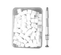 Nail Sponge, Foam Design Applicator, Convenient Soft Art Cosmetic Sponges Portable Polish Transfer Tools for Lovers Friends Families, 100 Pieces, 1 Set