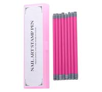 Nail Stamp Pen, Nail Stamping Plate, Nail Design Tools, Double Head Dotting Tools, 8X Nail Stamping Kit Nail Design Tools, Double Head Dotting Tools, Nail Stamper Pen with Different Patterns