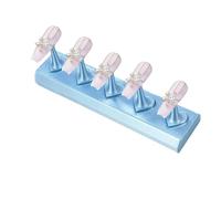 Nail Stand For Press Ons - 11.9x3x3.3cm Nail arts Display Holder Set, Heart Shaped Non Magnetic Reusable Manicure Nails Stand, For Salon DIY Beginners Women Home Office Studio