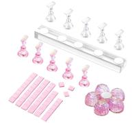 Nail Stand,Magnetic Display Practice Organizer - Magnetic Display Function Nail Stand Holder For Press On, Beginner-Friendly For Women Beginners Salon Vanity Table Photography Manicure Collection