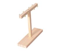 Nail Stand,Wooden T Shaped Space Saving Display Rack, 19.8x6x19.5cm Sample Tips Organizer Supplies Optimized Organization | For Polishing Practice Home Table Shop Women Girls Friends