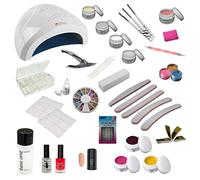 Nail Starlight Set di Avviamento In ispositivo Combinato UV-LED con Accessori per Arte del Chiodo per la Tecnica Gel UV