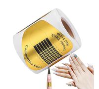 Nail Stickers - Acrylic Nail Forms | Forms, 100pcs Horseshoe Shaped Gel NailsExtension Tips With Number Marks, Self-Adhesive Nails Shaper For UV Gel, Gold Professional