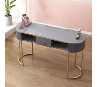 Nail Tech - Tavolo da manicure professionale e moderno, in legno, per salone di bellezza, spa, con cassetti e 3 ripiani, attrezzatura per salone di bellezza