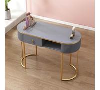 Nail Tech Tavolo Manicure Professionale in Legno Postazione di Lavoro con Cassetti e 3 Strati Storage per Saloni di Bellezza e Spa