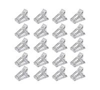 Nail Tips Clip Transparent Polygel, 20 Pcs Quick Building Finger Nail Extension Clips