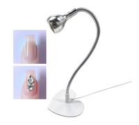 Nail UV Lamp - LED Portable Gooseneck Quick Dry With Foot Pedal